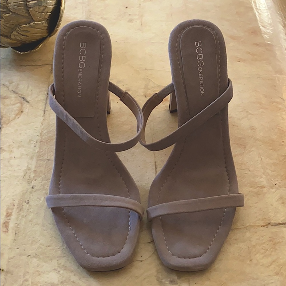 BCBG strappy mules